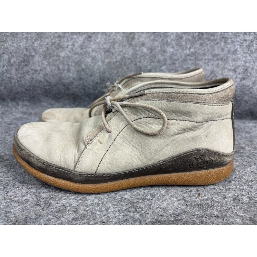 Chaco Pineland Chukka Ankle Boots Shoes‎ Women's 7.5 Nickle Gray Lace Up